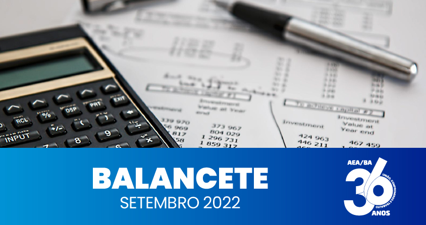 Diretoria Financeira publica balancete de setembro/2022