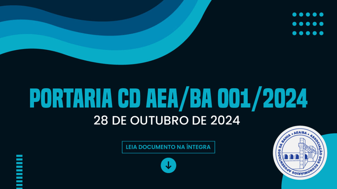 Portaria CD AEA/BA 001/2024